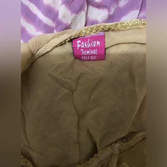 Fashion Terminal one size boho hippie dress short sleeve mid length - Picture 4 of 4